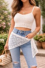 Foulard Triangle En Dentelle – Image 3