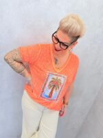 T-shirt Palmiers Col V – Image 6