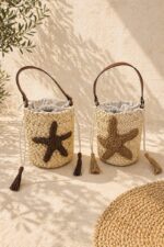 Sac en paille étoile de mer
