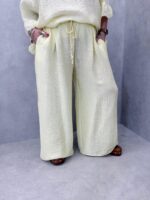 Pantalon Large à Taille Élastique