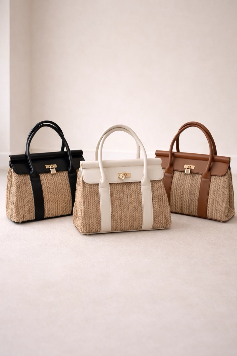 524486BD-0A6A-43BC-8107-8C8A044AA703 Sac à main en osier – Image 1