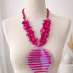 Collier Perles Roses