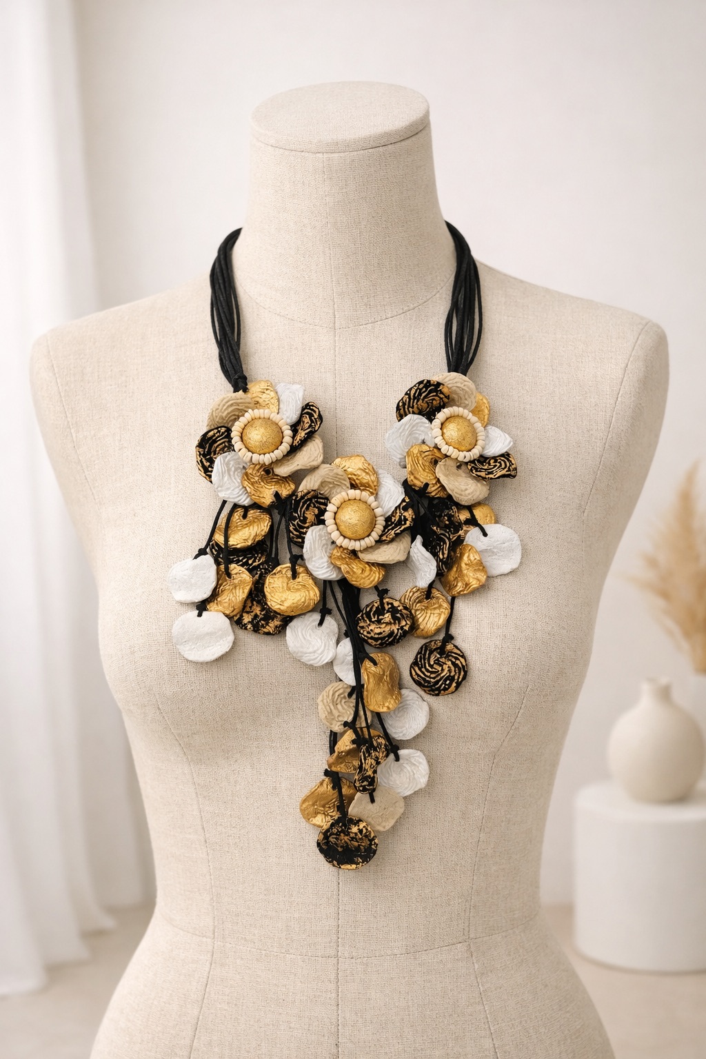 B87B82CC-6E08-4200-BFA7-8ABDD5B3F848 Collier floral texturé – Image 1