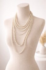 Sautoir perlé élégant