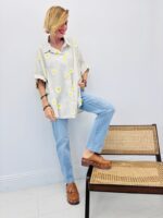 Chemise Fleurs en Relief