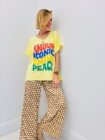 T-shirt Col V Amour Iconic Smile Peace – Image 5