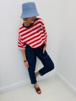 T-shirt Rayé À Message – Image 5