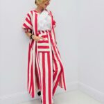 Robe rayures bâtons