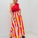 Jupe Rayée Imprimée