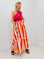 Jupe Rayée Imprimée