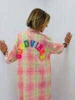 Robe à carreaux en coton – Image 2