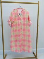 Robe à carreaux en coton – Image 3