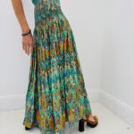 Jupe longue multicolore