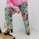 Pantalon fleuri - Marque RUE DES ABBESSES