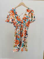 Robe fleurie fil lurex – Image 3