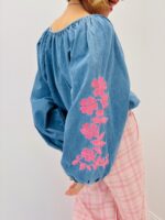 Chemise denim brodée – Image 3