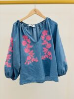 Chemise denim brodée – Image 2