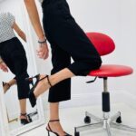 Top Pois Noir et Pantalon Capri