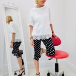 T-shirt blanc dentelle