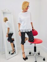 T-shirt blanc dentelle