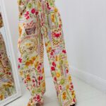 Pantalon Fluide Imprimé Patchwork Fruité