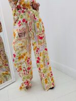 Pantalon Fluide Imprimé Patchwork Fruité