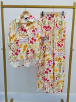 Pantalon Fluide Imprimé Patchwork Fruité – Image 2