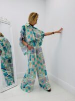 Pantalon Fluide Imprimé Graphique