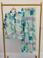 Pantalon Fluide Imprimé Graphique – Image 2