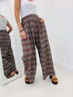 Pantalon motif madras effet gaufré – Image 6