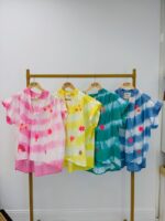 Chemise Tie & Dye En Coton À Broderies Colorées – Image 2