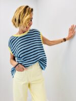 Pull sans manches rayé – Image 4