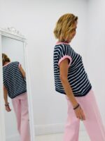 Pull sans manches rayé – Image 5