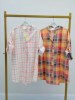 Robe Chemise Motif Carreaux – Image 2