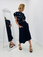 Top motif pois avec épaulettes - Marque LES ACOLYTES – Image 3