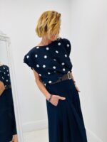 Top motif pois avec épaulettes - Marque LES ACOLYTES