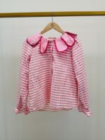 Chemise rayée col fleurs – Image 2