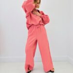 Pantalon large côtelé