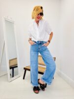 Chemise Blanche Brodée Ton Sur Ton – Image 7