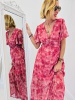 Robe Longue Fluide À Imprimé Floral – Image 4