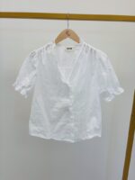 Chemise Blanche Brodée Ton Sur Ton – Image 2