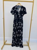 Combinaison Longue Fluide Imprimé Graphique – Image 2