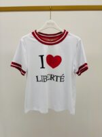 T-shirt Message Iconique Cœur Liberté Marque Maison 7577 – Image 2