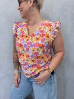Top Imprimé Fleuri