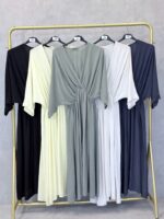 Robe Longue Élégante en Coton – Image 3