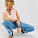 Top Rayé avec Lurex