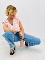 Top Rayé avec Lurex