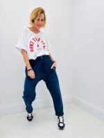 T-shirt Col V 'Don't Talk to Me' – Image 3