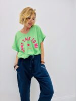 T-shirt Col V 'Don't Talk to Me' – Image 6