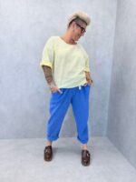 Pantalon confortable en lin et coton – Image 4